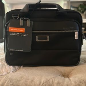 NWT! Unisex Briggs & Riley Expandable Work Collection Briefcase